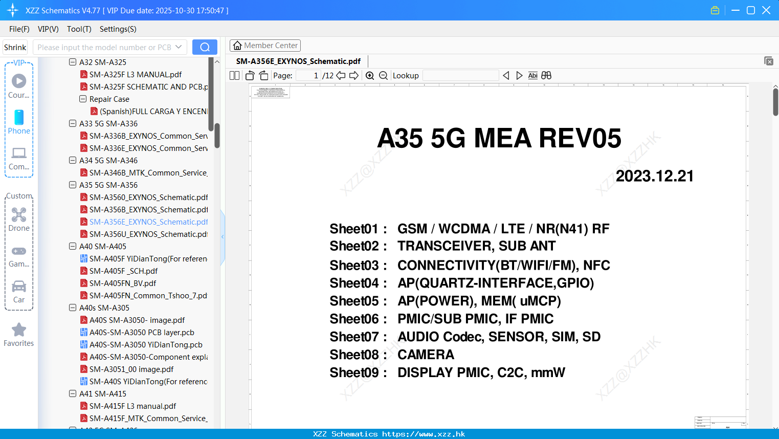 Samsung SM-A356E_EXYNOS_Schematic
